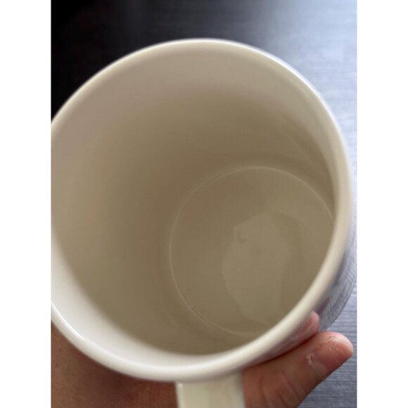 Room Essentials cherry print stoneware mug 16 oz, ceramic coffee cup, cute fruit - Picture 5 of 8